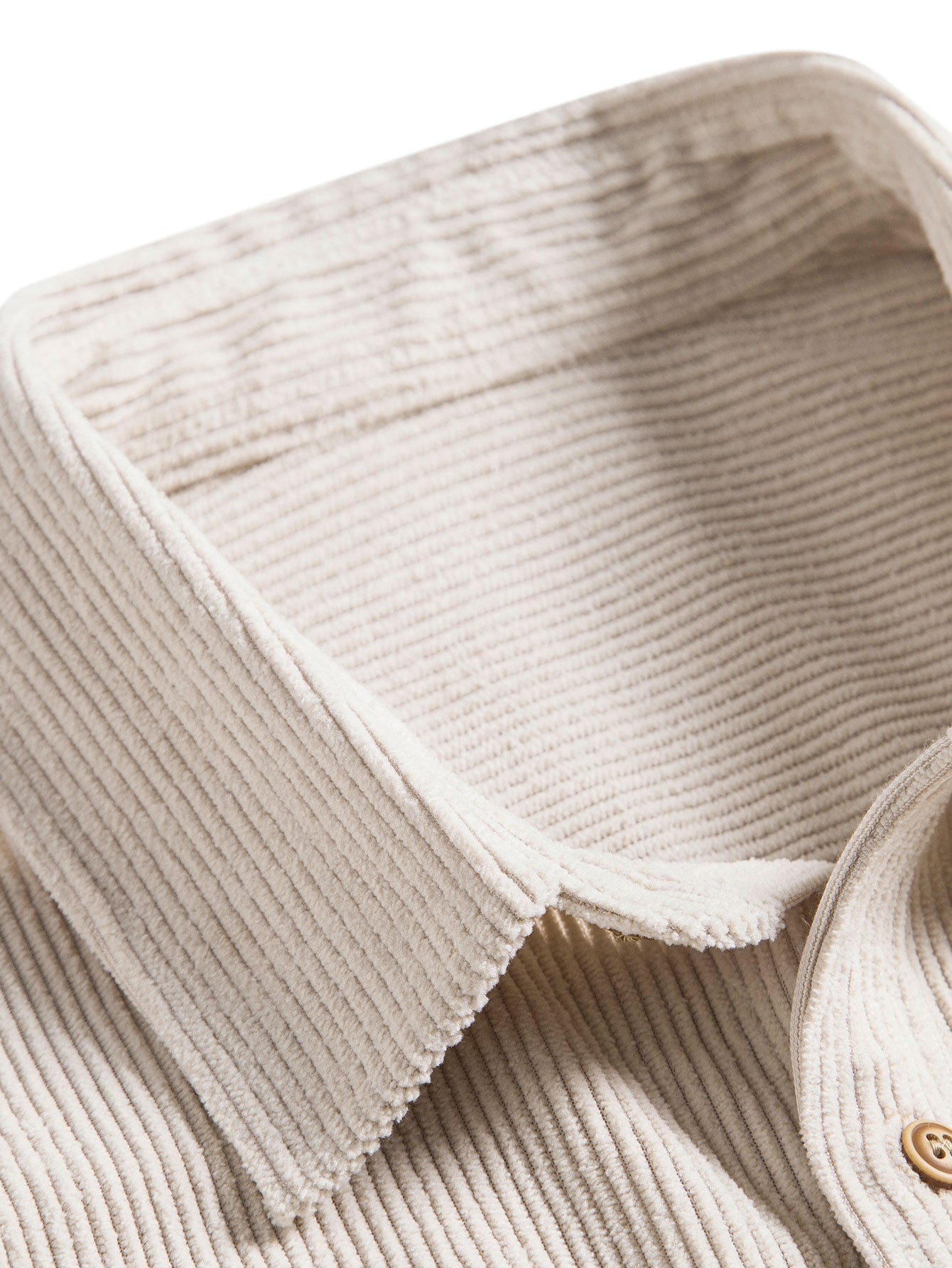 Katoenen Knopen Overhemd met Korte Mouwen