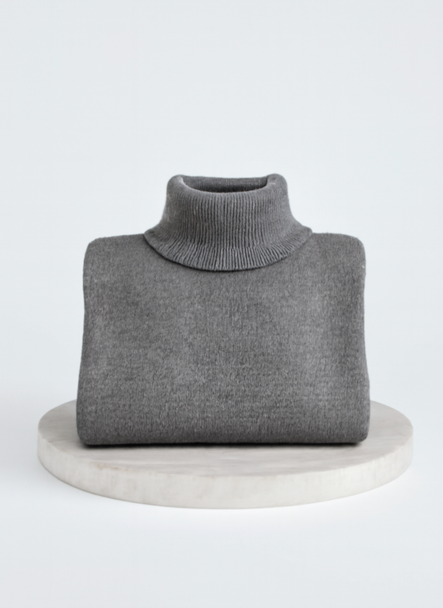 LIV | ELEGANTER LANGER ROLLKRAGENPULLOVER 