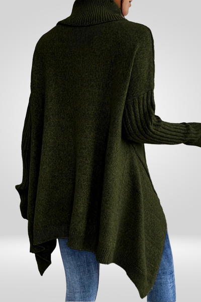 LIV | ELEGANTER LANGER ROLLKRAGENPULLOVER 