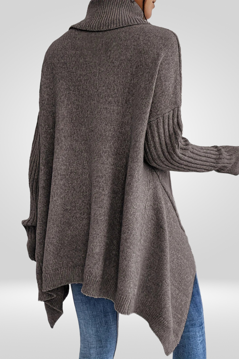 LIV | ELEGANTER LANGER ROLLKRAGENPULLOVER 