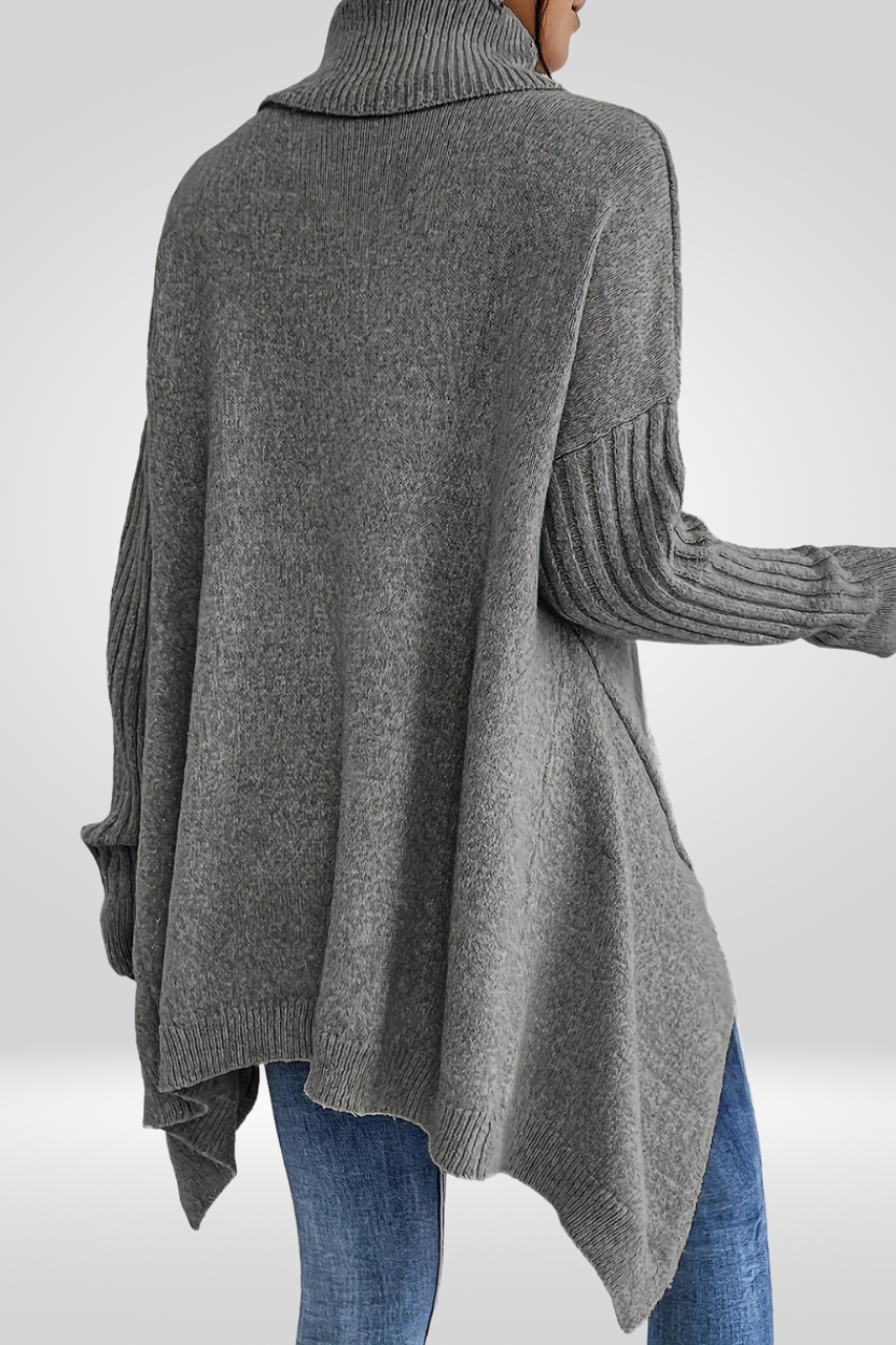 LIV | ELEGANTER LANGER ROLLKRAGENPULLOVER 