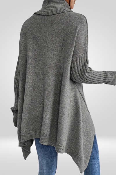 LIV | ELEGANTER LANGER ROLLKRAGENPULLOVER 